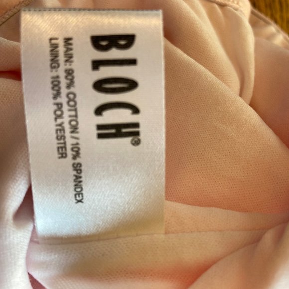 Bloch Tank Pink Darted Ladies Pink Ballet Leotard Petite & Small - Picture 5 of 6